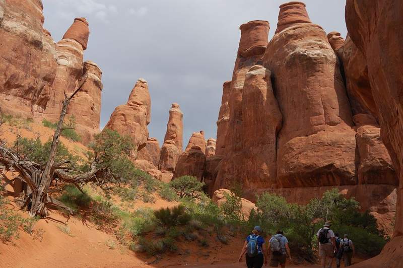 One of the wider canyons
