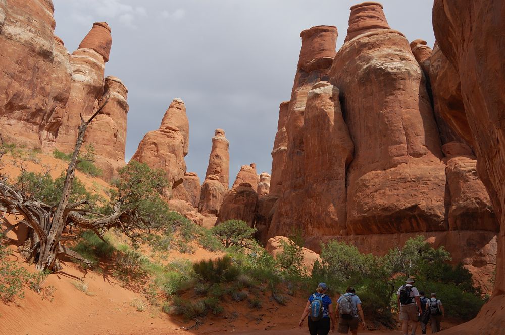 One of the wider canyons