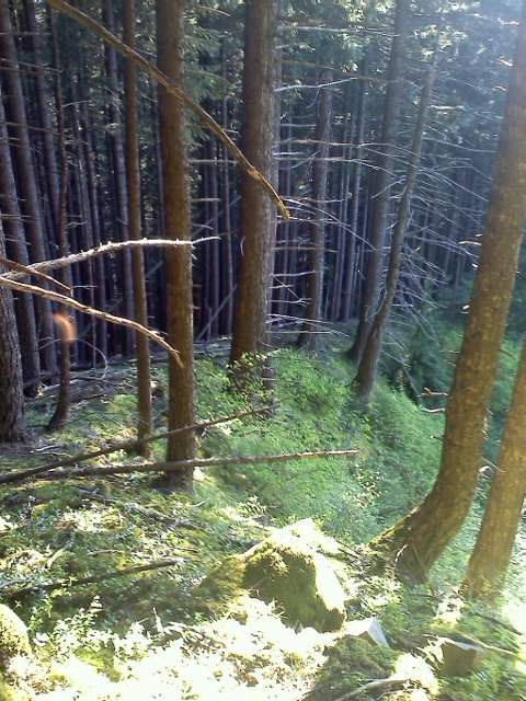 On the off trail return route, nice ridge