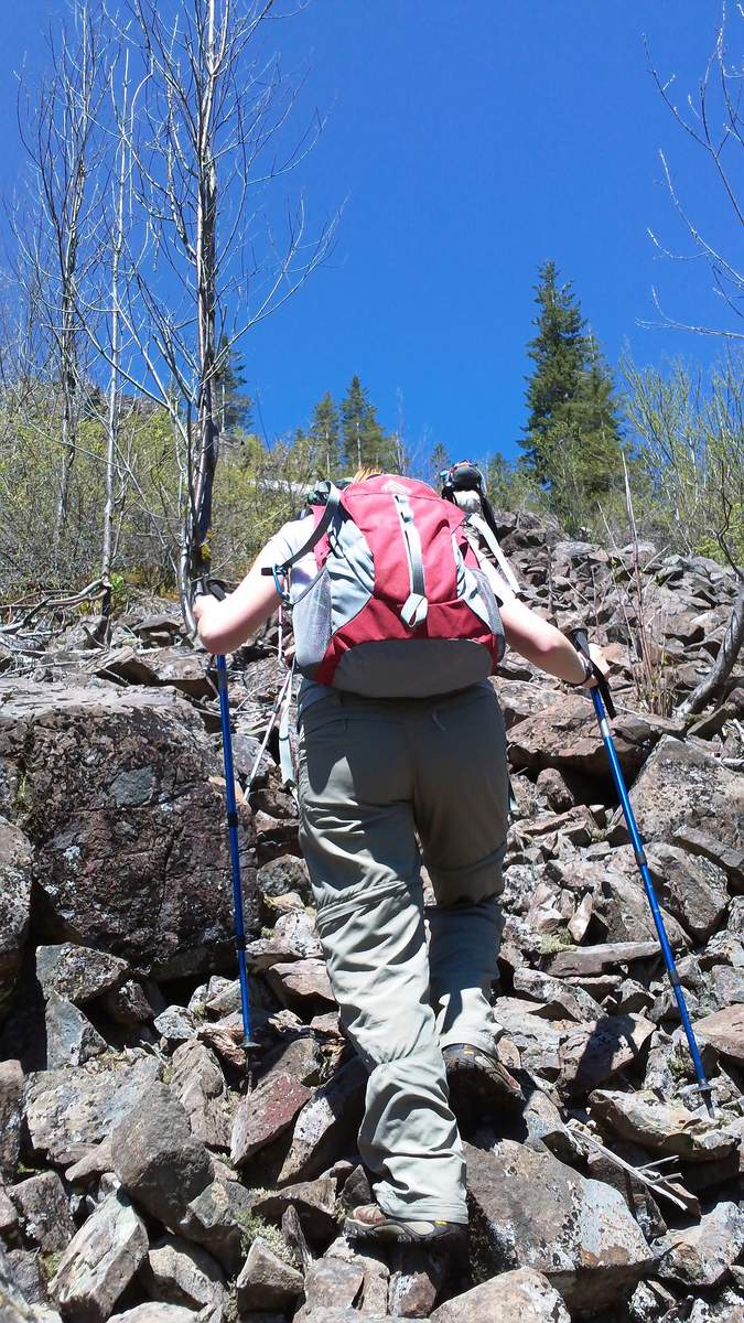 Up the Talus Field