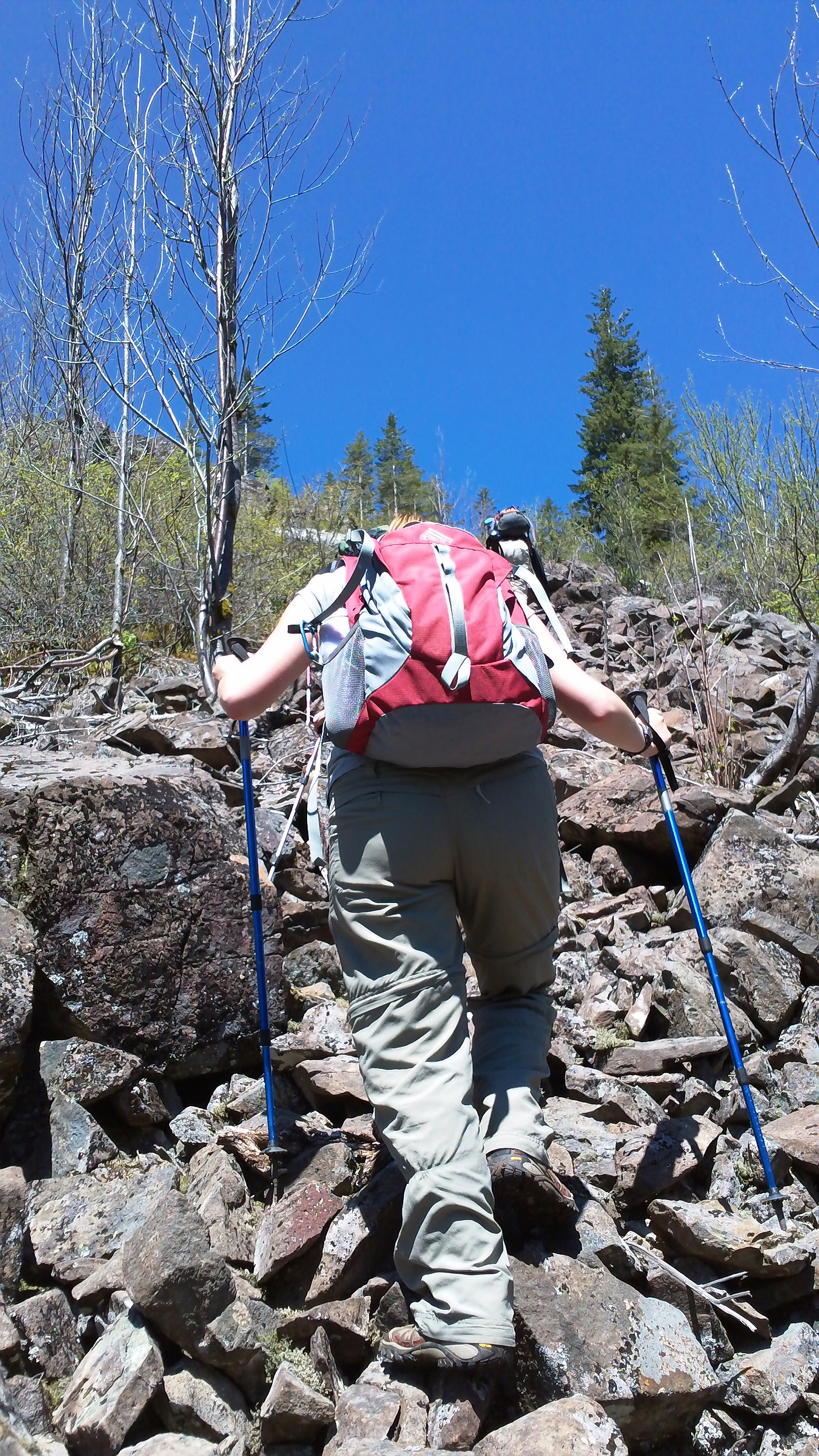 Up the Talus Field