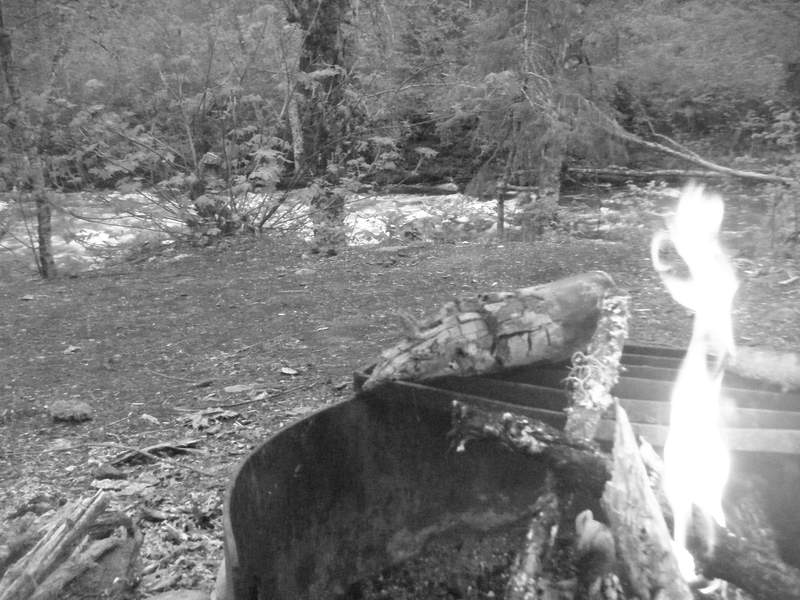 fire w/ the river in the background