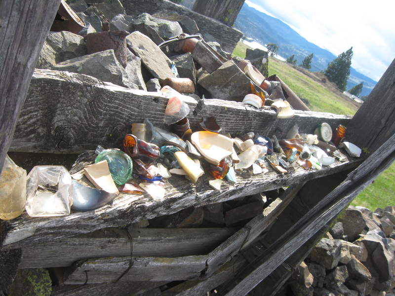 interesting assortment of found glass