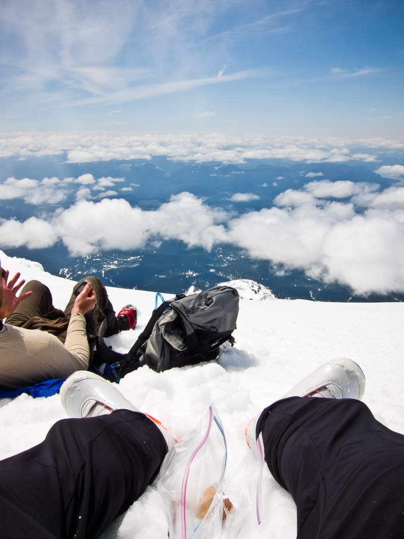 Chilling on top