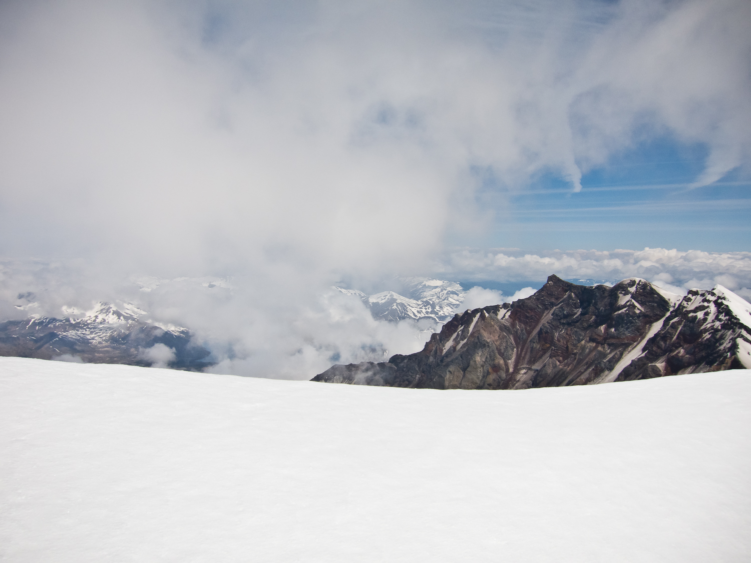 View across the crater