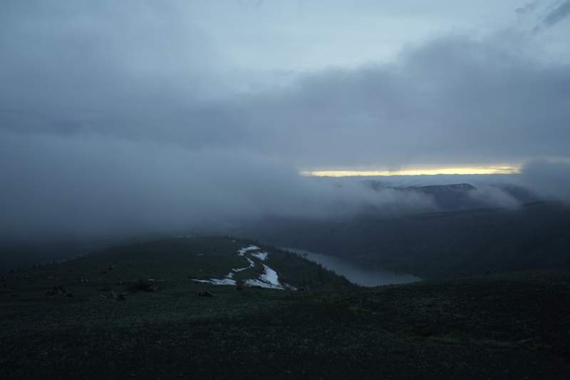 The cloud that was chasing me down. Taking a picture of it just helped its lead.