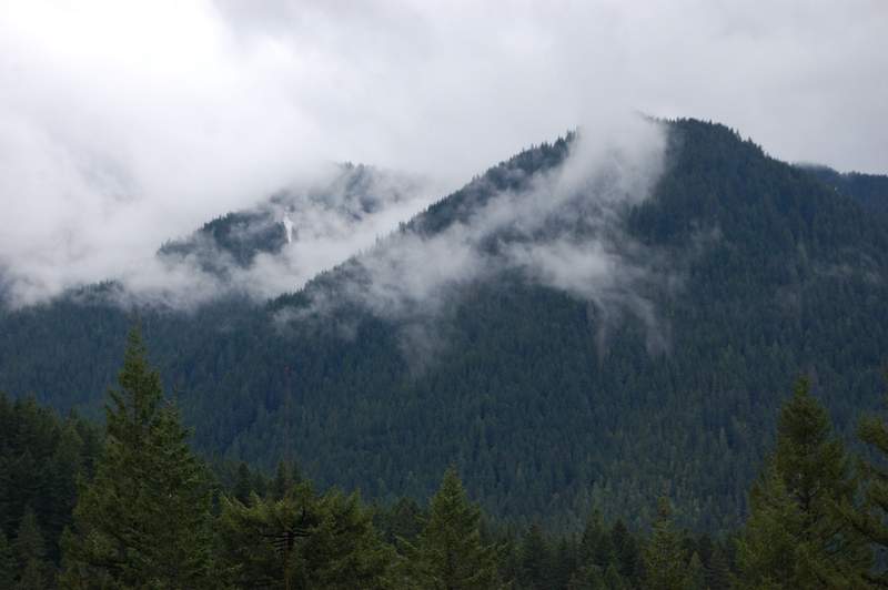 The only view today, while I'm still below the clouds
