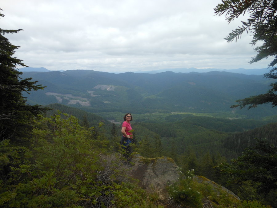 Photo from 3 Corner Rock via PCT from the North