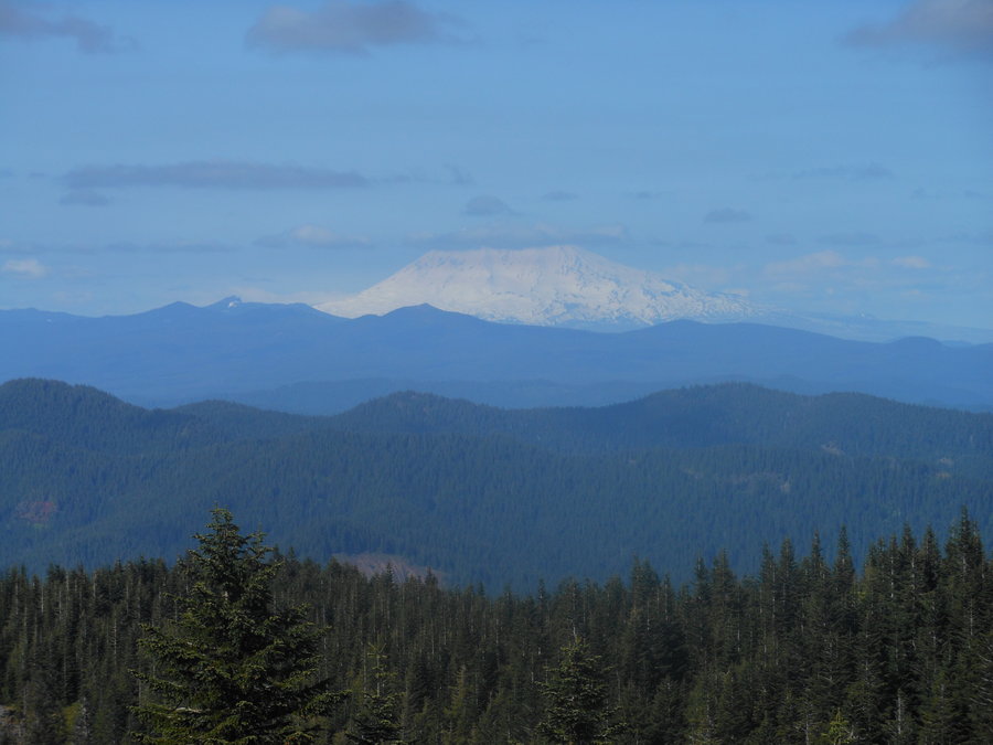 Photo from 3 Corner Rock via PCT from the North