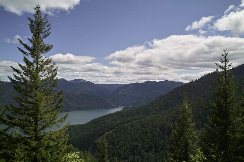 View from the ridge above Tumble Creek.