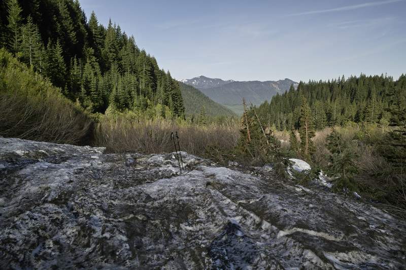 The view down Milk Creek Canyon