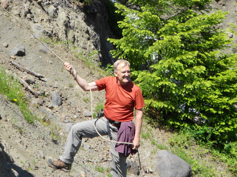 Don's cool rope around Greenleaf Creek/Falls