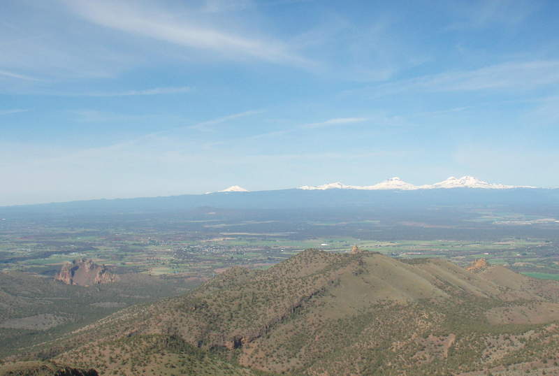 summit view- Smith Rock is lower left