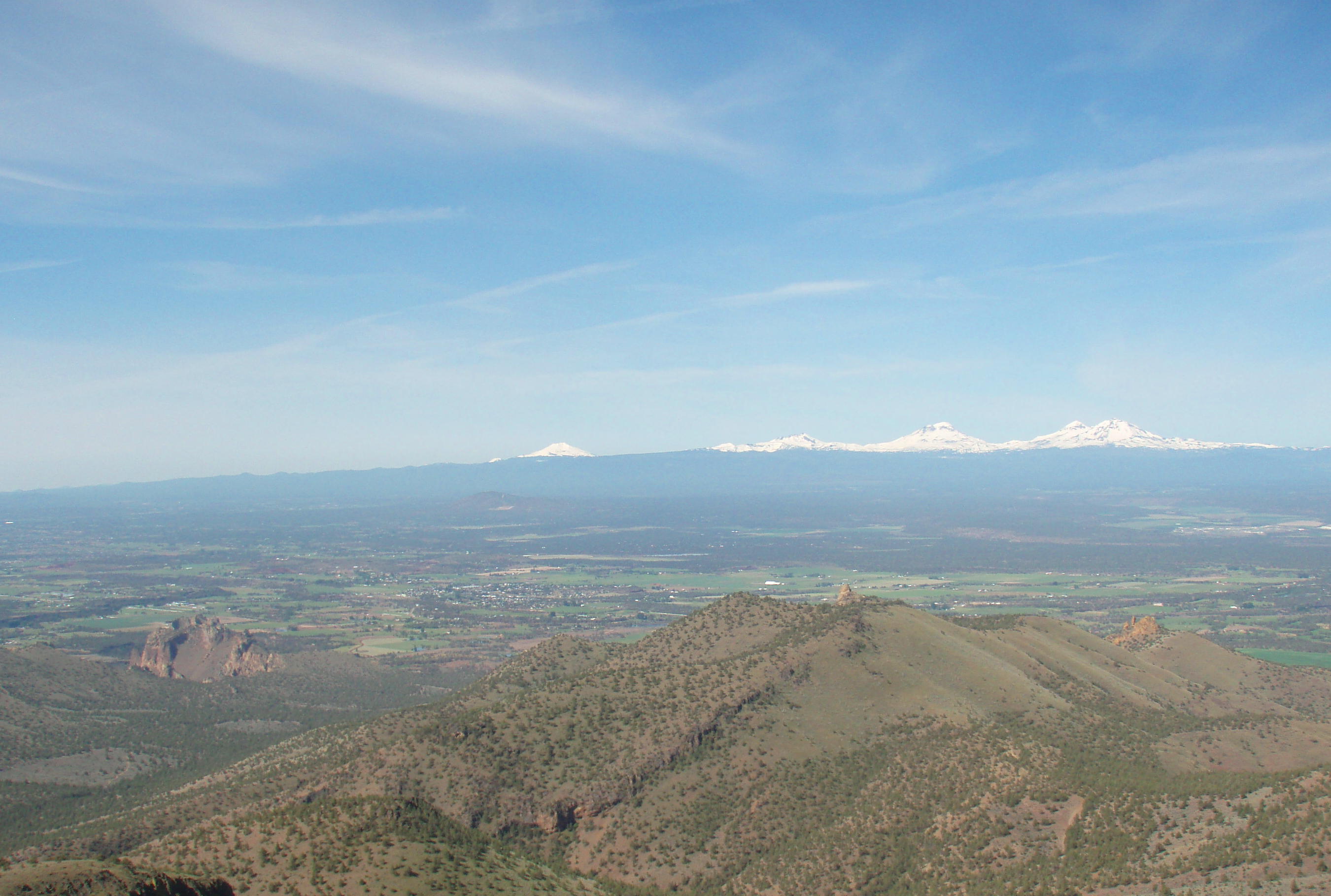 summit view- Smith Rock is lower left