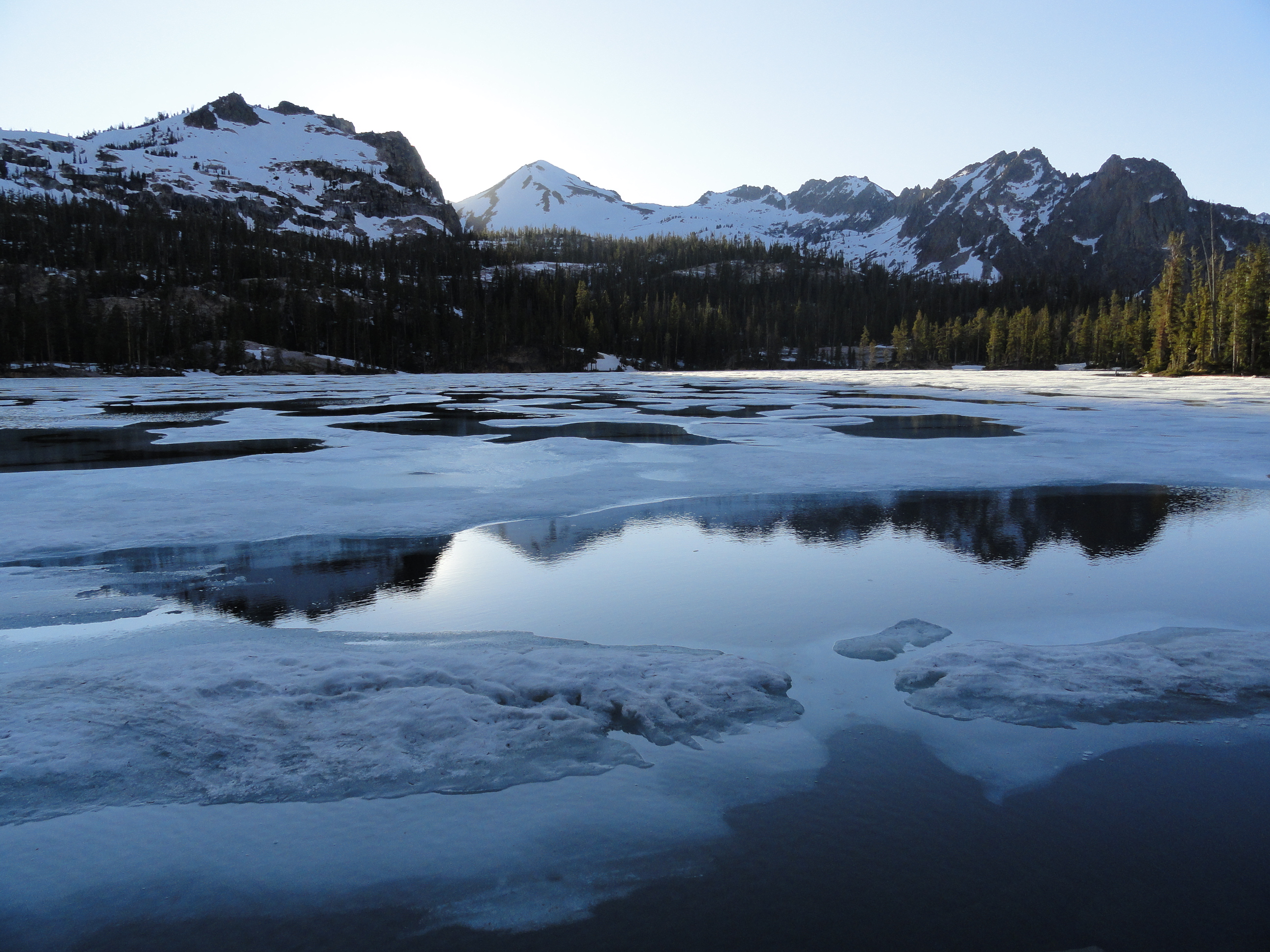 Lake Imogene and Mt Cramer in the middle