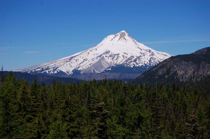 Somewhat disappointing view of Mt. Hood