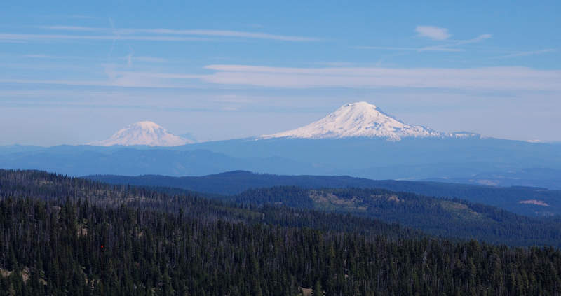 Rainier and Adams
