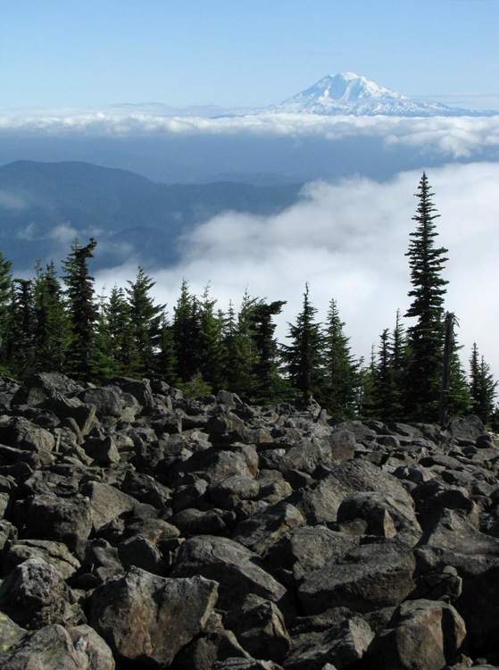 Adams from the talus field.