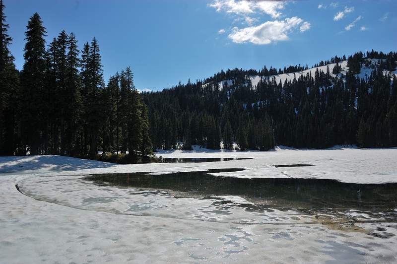 Wapiki Lake is beautiful in snow