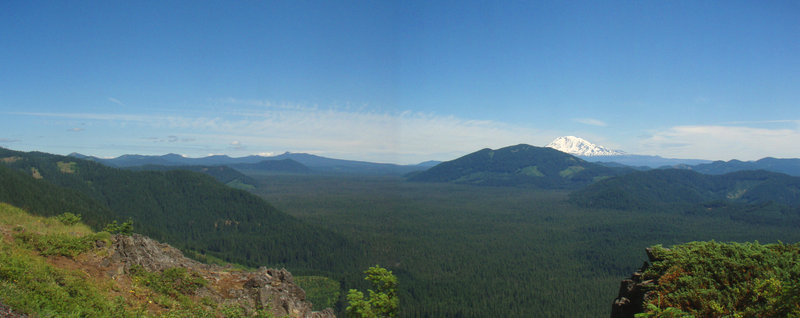 Big Lava Bed, Little Huckleberry and Mt Adams