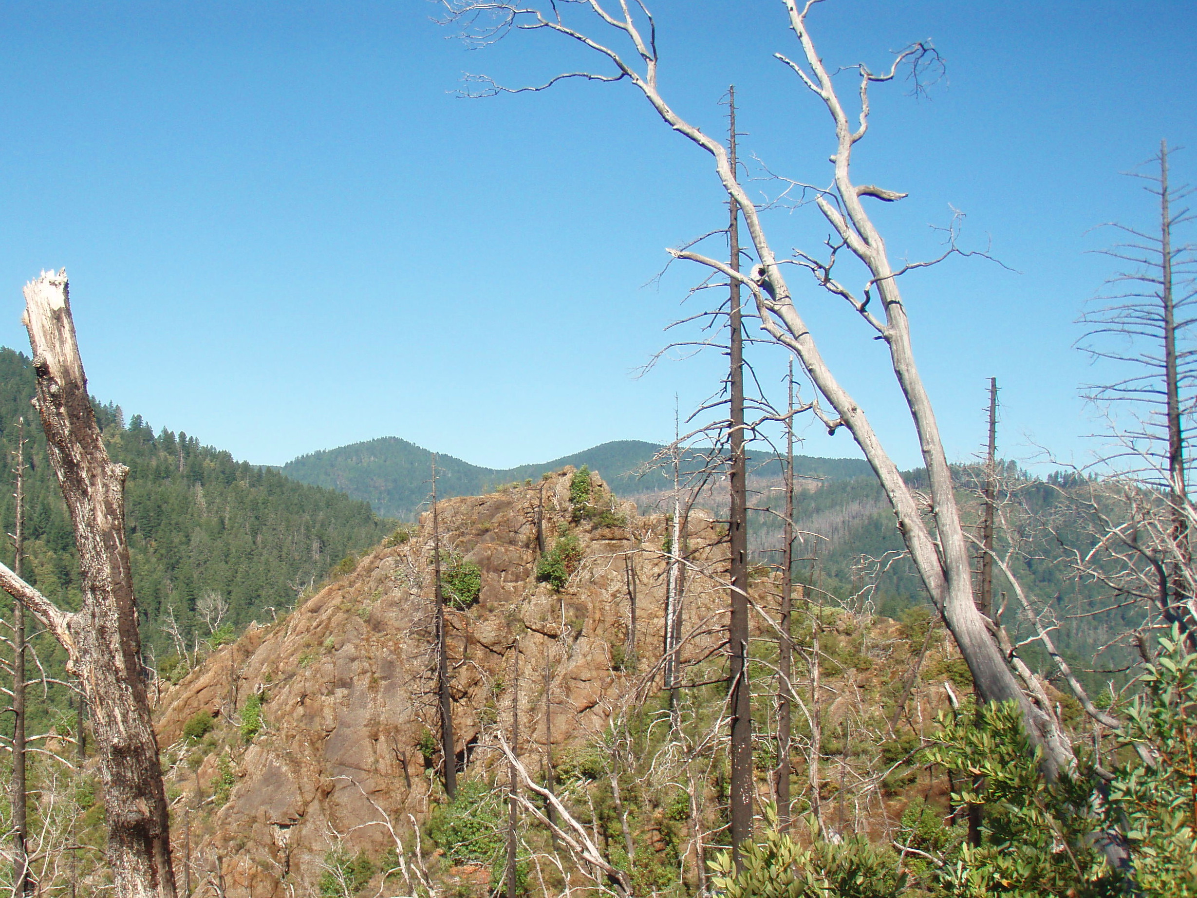 Buzzards Roost is an interesting knob of conglomerate rock which gives great views of the river and surrounding steep canyons