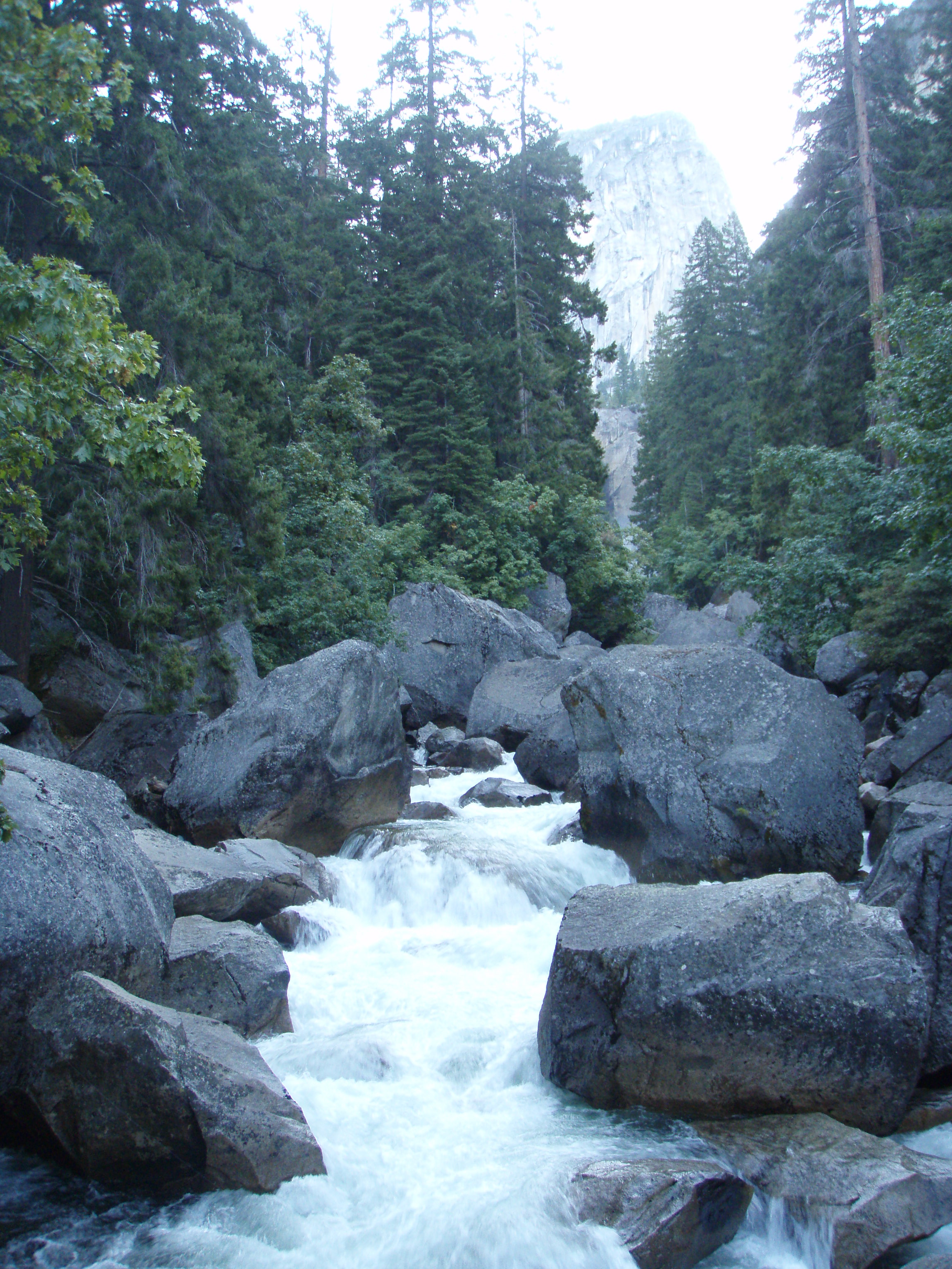 Merced River from Vernal Falls Bridge