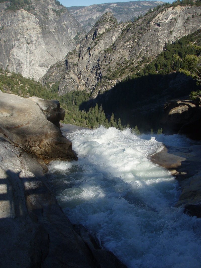 Brink of Nevada Falls from Nevada Falls Bridge