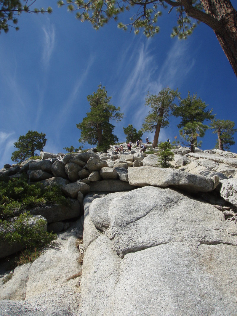 Trail up the Subdome