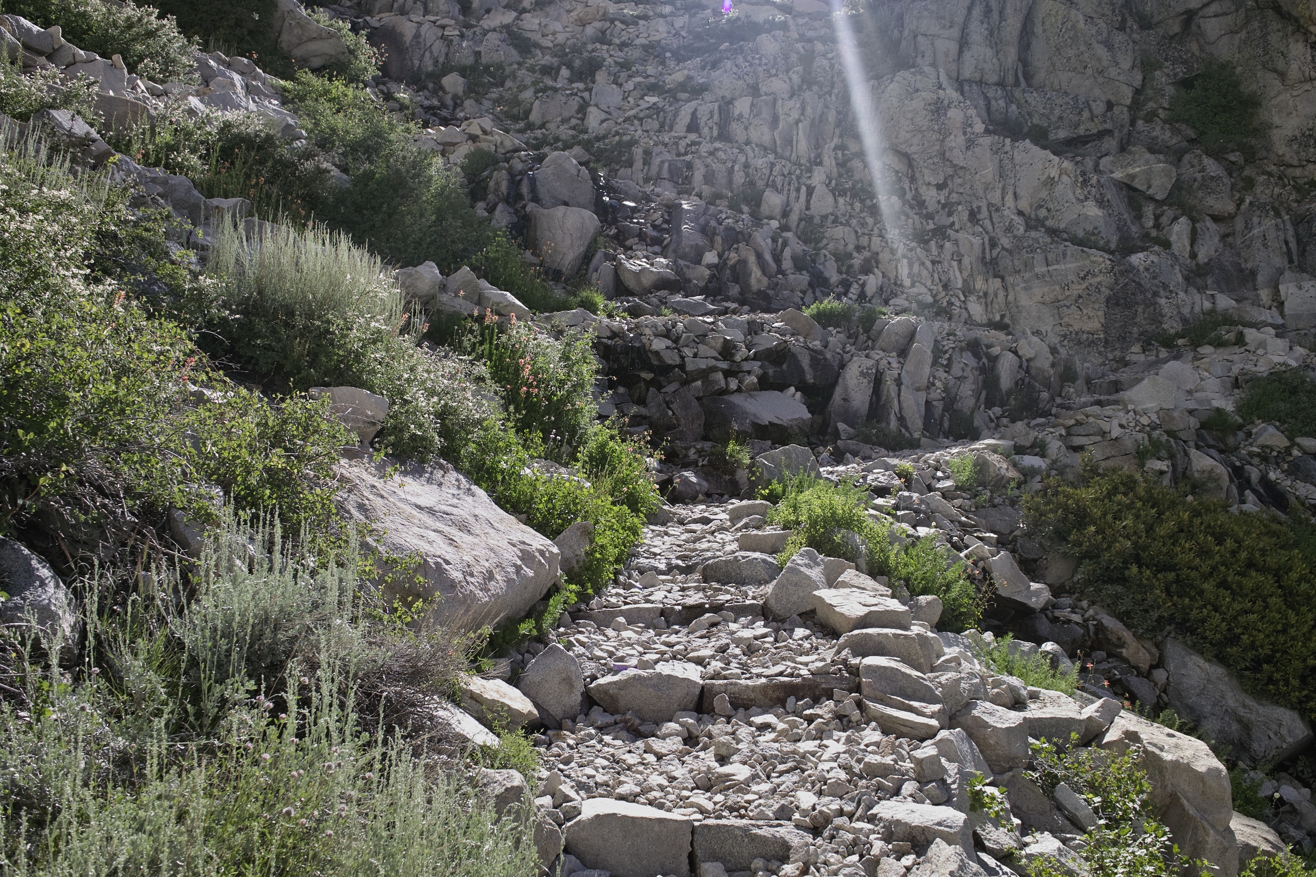 Ascending toward Palisade Lakes