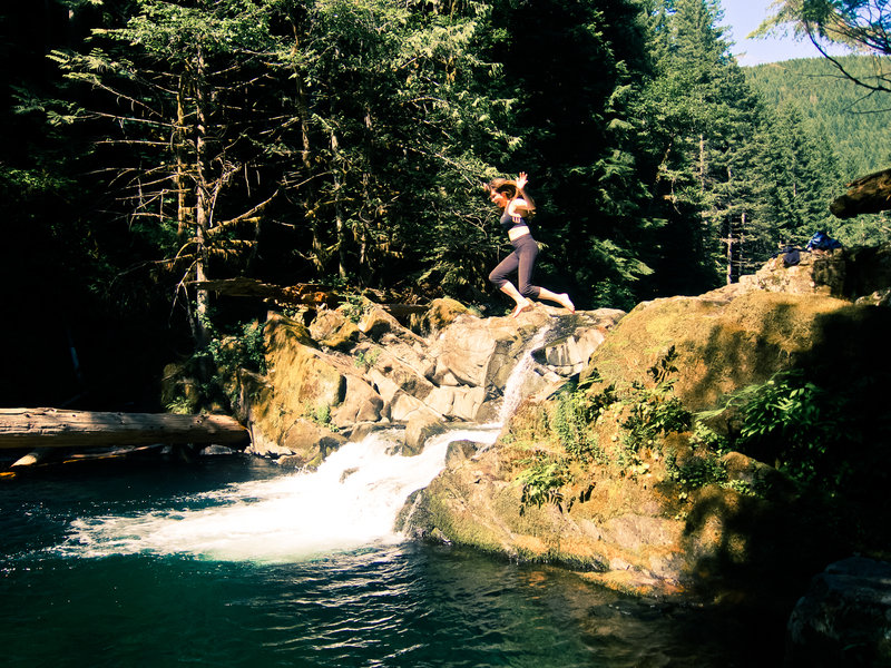 Cliff jumping