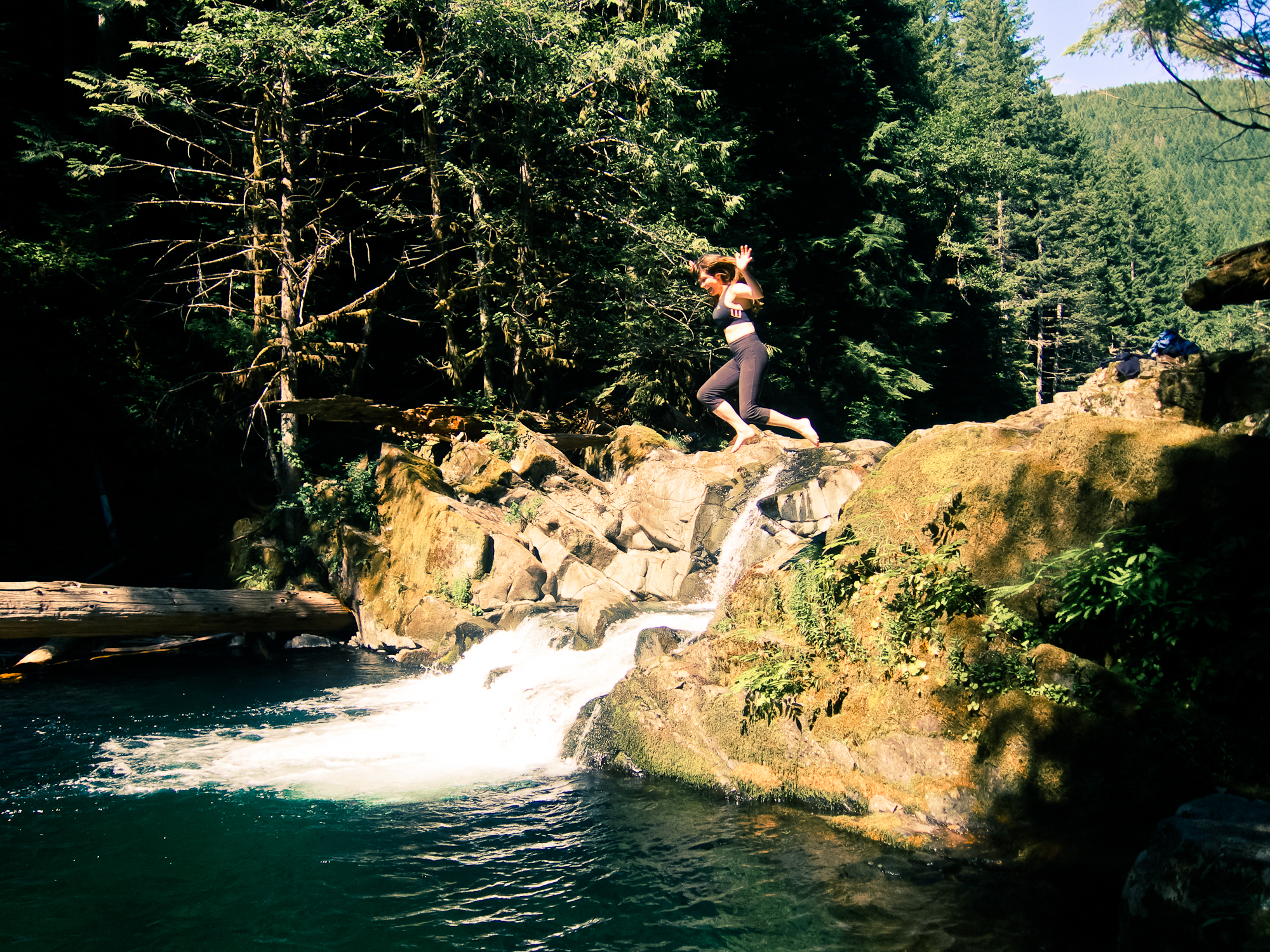 Cliff jumping