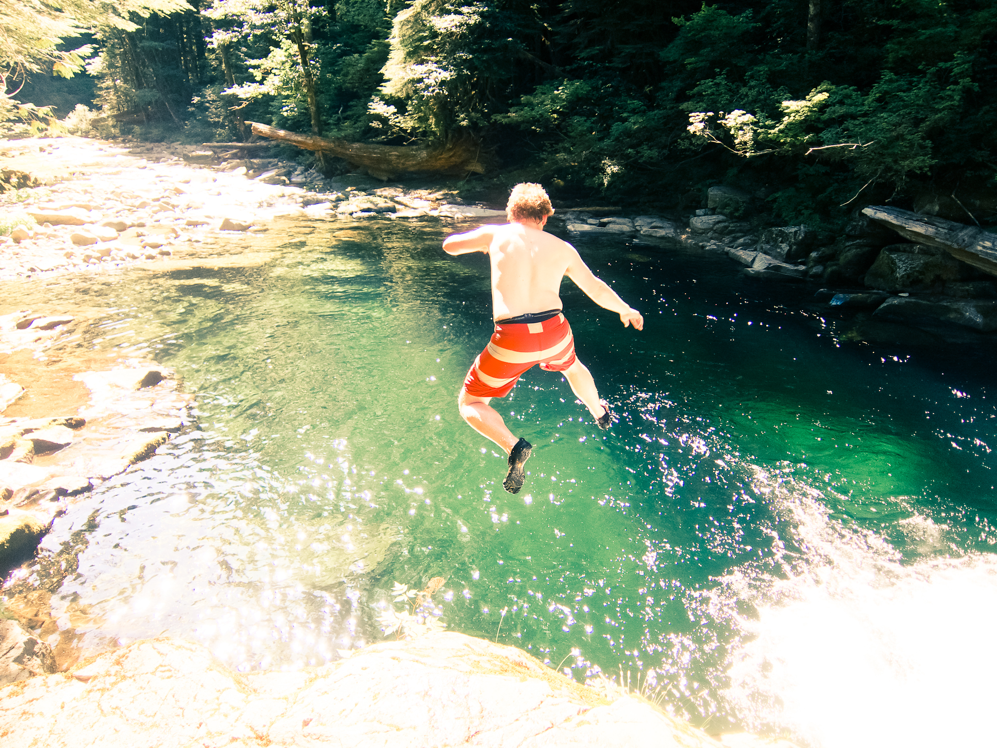 Cliff jumping