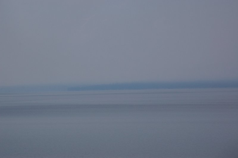 Teton Lake. Insert the view of jagged peaks over deep blue water here.