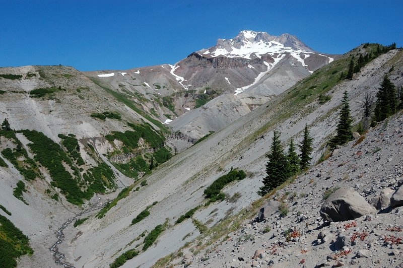 A view up Zigzag Canyon