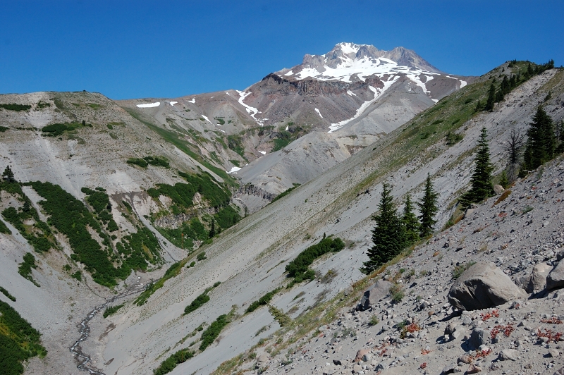 A view up Zigzag Canyon
