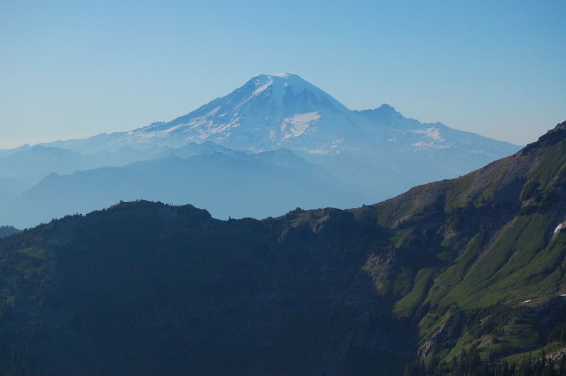 Rainier in poor light