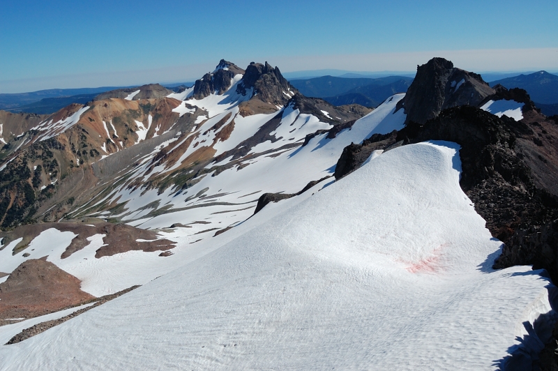 From the right - Ives Peak, Goat Bastion, and Gilbert Peak
