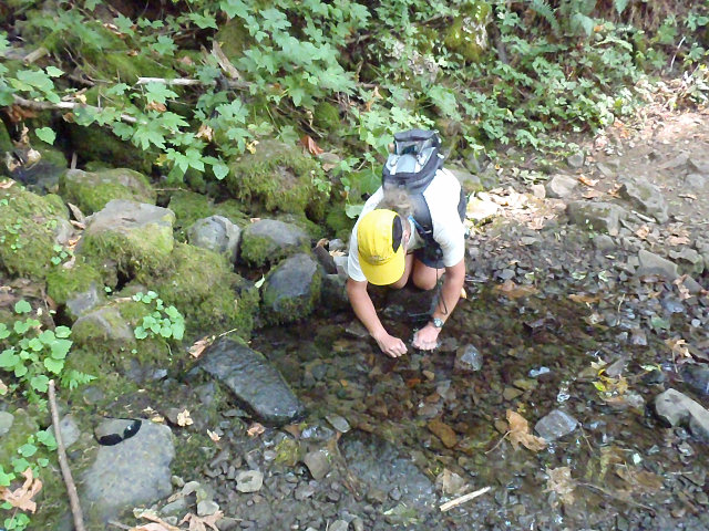 Guy cooling off