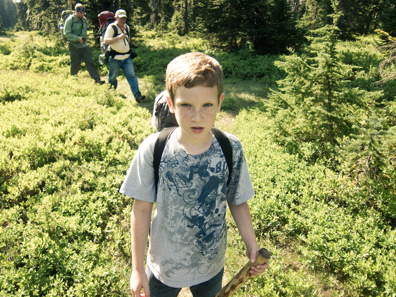 My brother Zach's first backpacking trip!