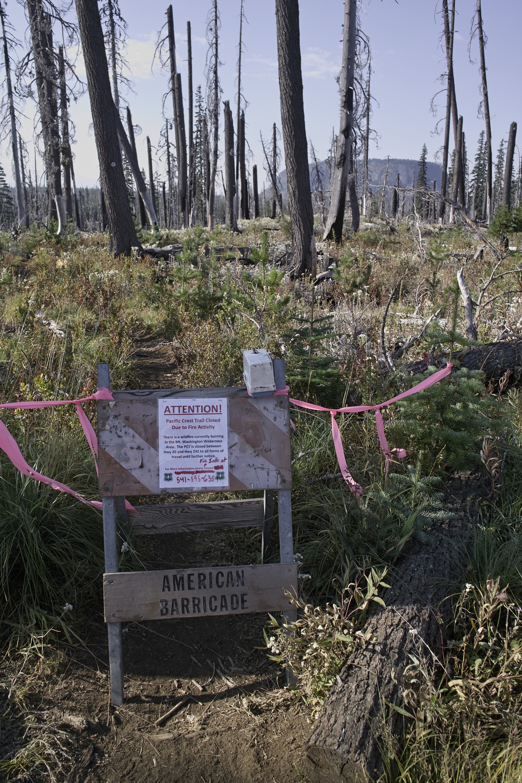 The PCT is closed. Sorry.