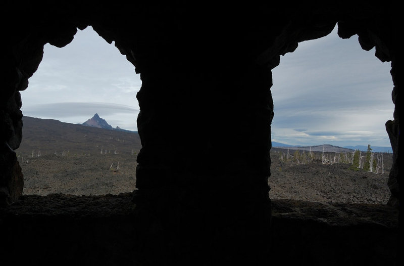 In the observatory on McKenzie Pass