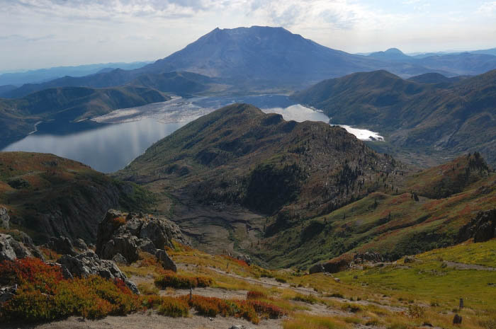 Spirit Lake and St. Helens