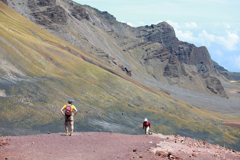 On the Ka Lu'u o ka O'o cinder cone