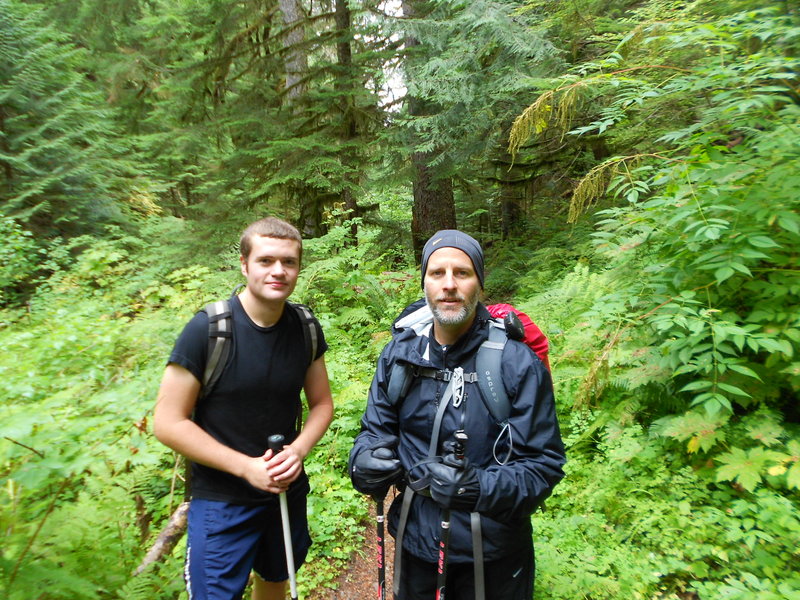 On the way down from Larch