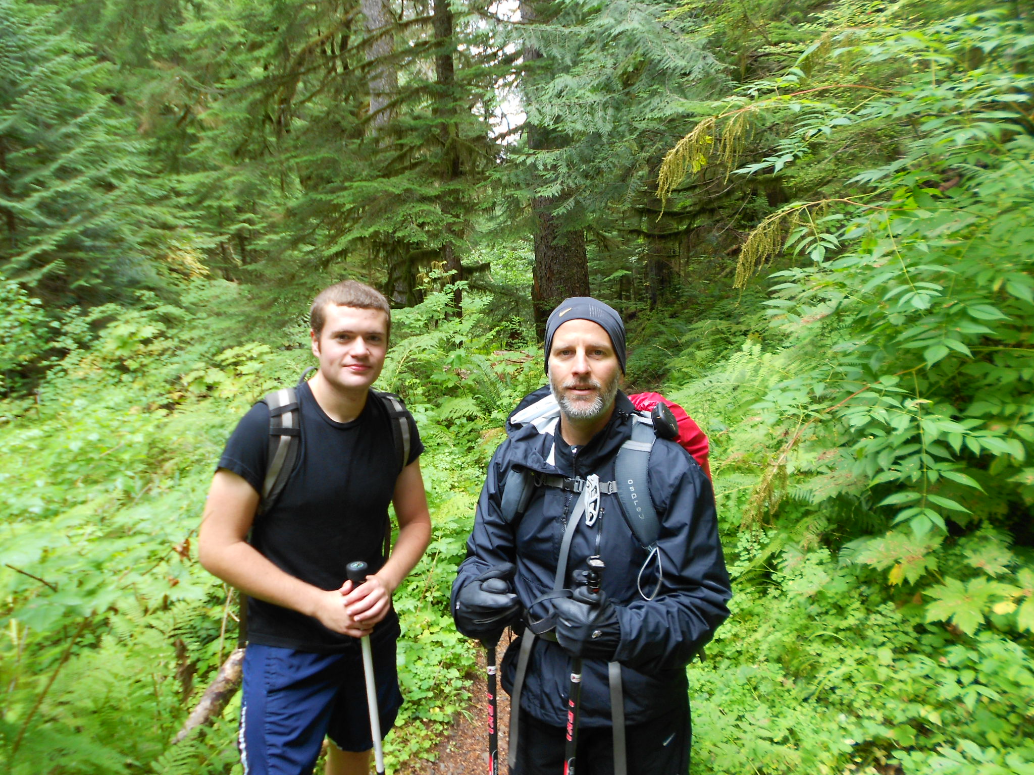 On the way down from Larch