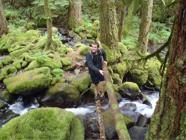 Thumb is very stoked with the RJ trail and this makeshift bridge crossing! He loved this area a lot :)