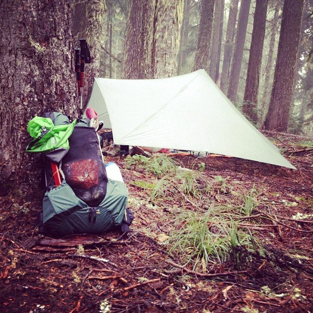 First night camping near Salmon River Meadows
