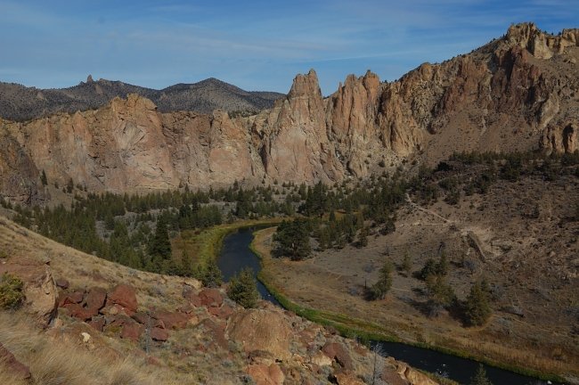 We started by hiking a "traditional" steep trail over Misery Ridge