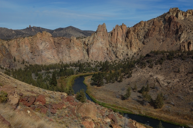 We started by hiking a "traditional" steep trail over Misery Ridge
