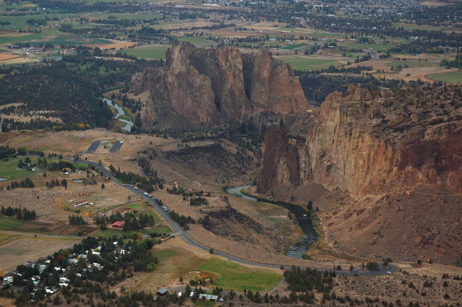 Smith Rocks from Point 4230 (not sure if this summit has an official name)